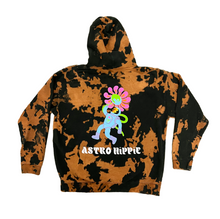 Load image into Gallery viewer, Astro Hippie Bleach Dye Hoodie