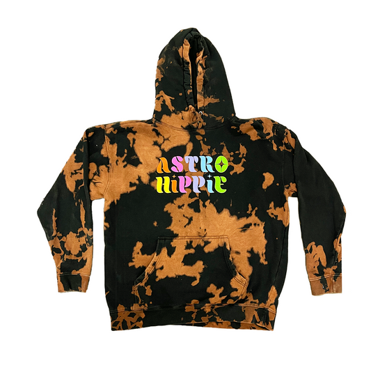 Astro Hippie Bleach Dye Hoodie